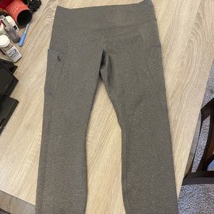 Athleta heather grey leggings size large